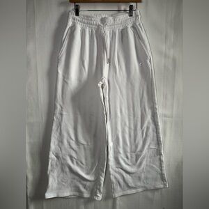 Zyia Active White Wide Leg Sweatpants Lounge Pants Size Large